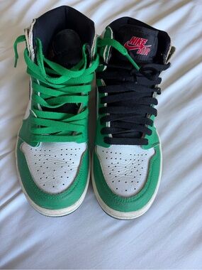 Nike Air Green & White High Top Sneakers